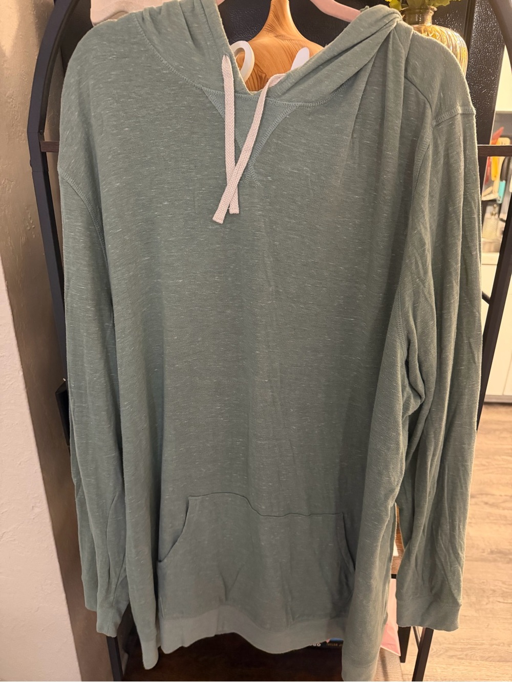 Sonoma Sage Green Lightweight Hooded Pullover